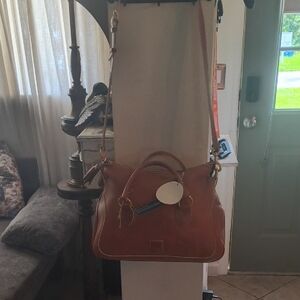 Dooney & Bourke Tan Leather Shoulder Bag